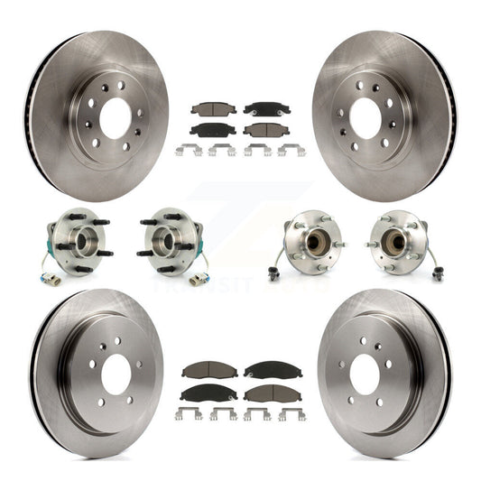 [Avant + Arrière] Kit d'ensemble roulement de roue et moyeu pour Cadillac CTS avec Standard Suspension KBB-119055