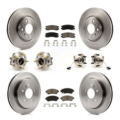 [Avant + Arrière] Kit d'ensemble roulement de roue et moyeu pour 2003-2004 Cadillac Seville avec Vented Rotor KBB-119057