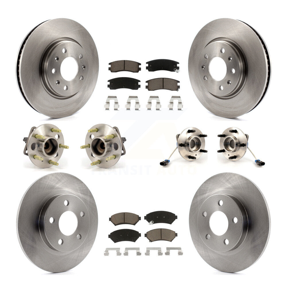 [Avant + Arrière] Kit d'ensemble roulement de roue et moyeu pour 2003-2004 Cadillac Seville avec Solid Rotor KBB-119058
