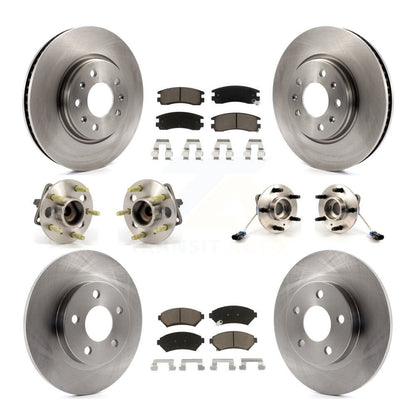 [Avant + Arrière] Kit d'ensemble roulement de roue et moyeu pour 2003-2004 Cadillac Seville avec Solid Rotor KBB-119058