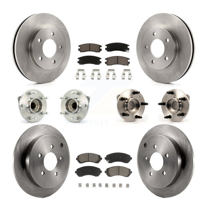 [Avant + Arrière] Kit d'ensemble roulement de roue et moyeu pour Buick Rendezvous KBB-119065 par Transit Auto