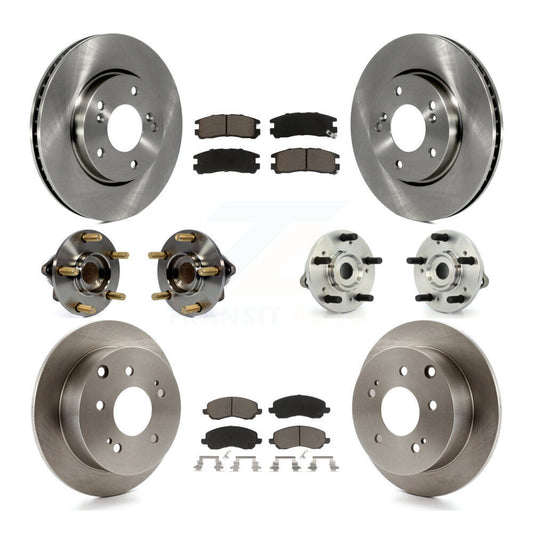 [Avant + Arrière] Kit d'ensemble roulement de roue et moyeu pour 2010-2012 Mitsubishi Galant KBB-119066