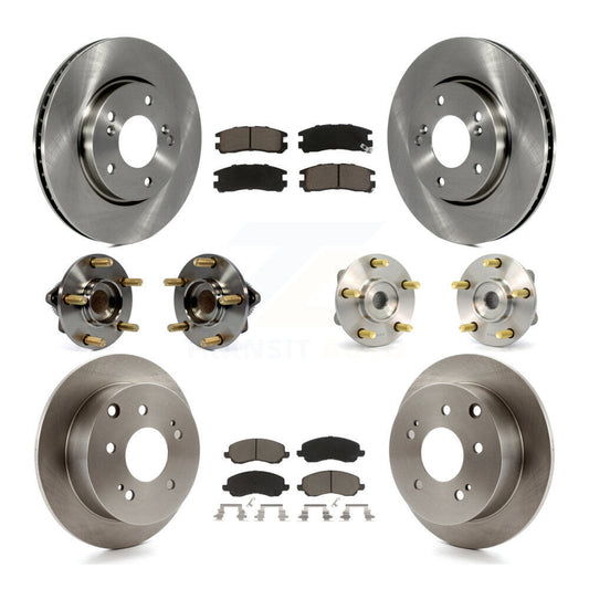 [Avant + Arrière] Kit d'ensemble roulement de roue et moyeu pour 2008 Mitsubishi Galant ES avec 2.4L 4-Wheel ABS KBB-119068