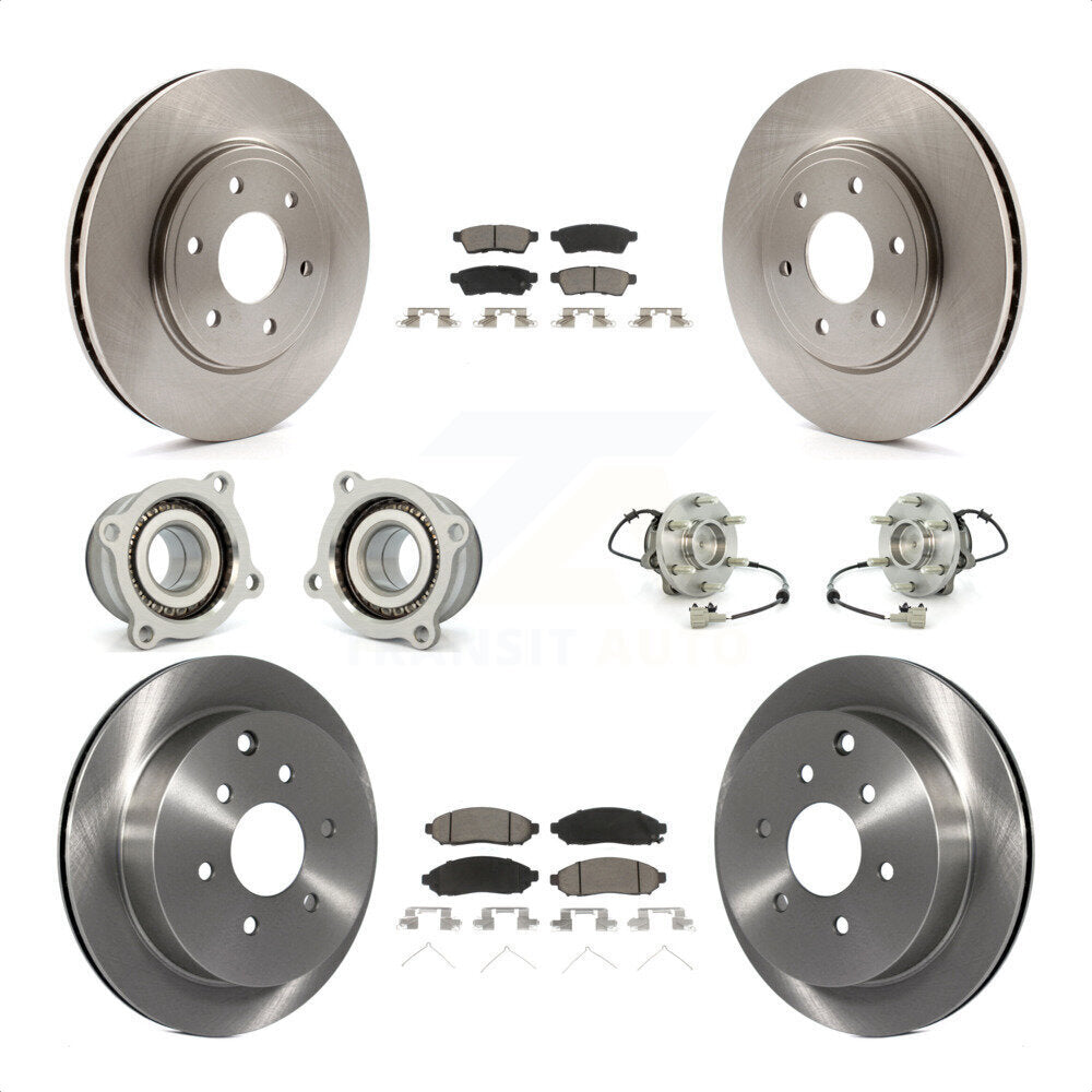 [Avant + Arrière] Kit d'ensemble roulement de roue et moyeu pour Nissan Frontier Suzuki Equator KBB-119069 par Transit Auto