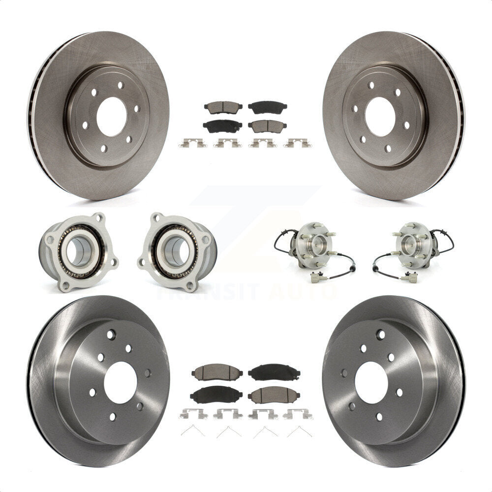 [Avant + Arrière] Kit d'ensemble roulement de roue et moyeu pour Nissan Frontier Xterra Suzuki Equator KBB-119071 par Transit Auto