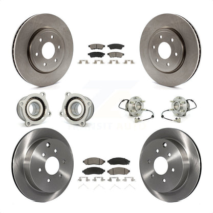 [Avant + Arrière] Kit d'ensemble roulement de roue et moyeu pour Nissan Frontier Xterra Suzuki Equator KBB-119071 par Transit Auto
