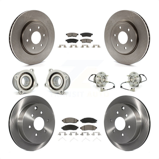[Avant + Arrière] Kit d'ensemble roulement de roue et moyeu pour Nissan Frontier Xterra Suzuki Equator KBB-119071 par Transit Auto
