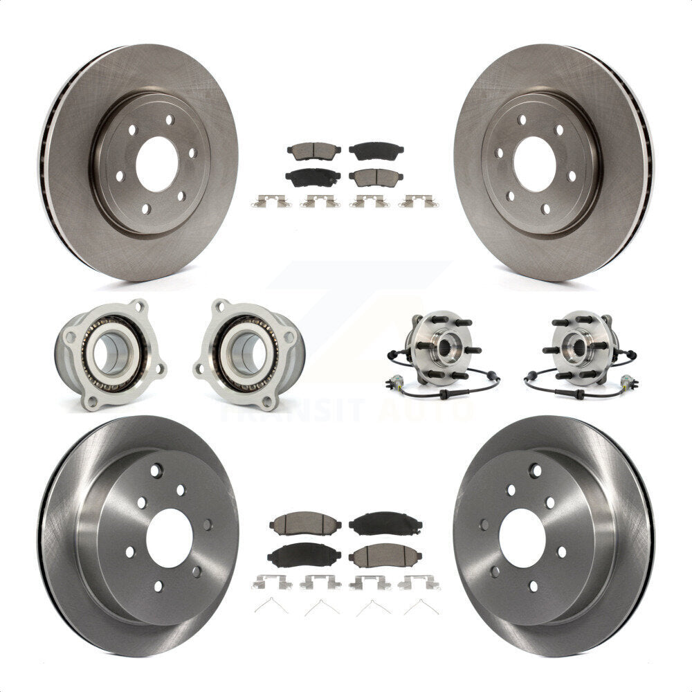 [Avant + Arrière] Kit d'ensemble roulement de roue et moyeu pour Nissan Frontier Xterra Suzuki Equator KBB-119072 par Transit Auto