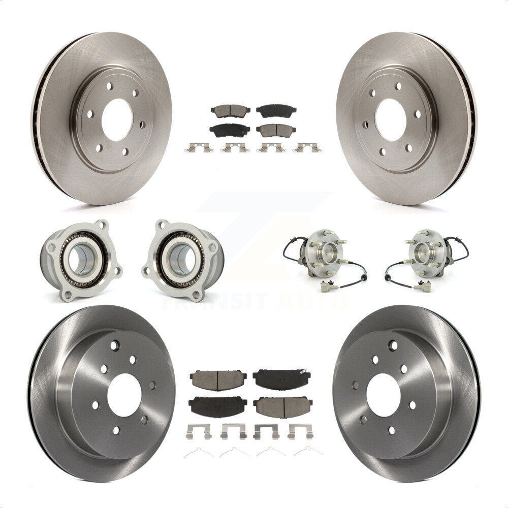 [Avant + Arrière] Kit d'ensemble roulement de roue et moyeu pour Suzuki Equator KBB-119073 par Transit Auto