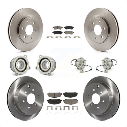 [Avant + Arrière] Kit d'ensemble roulement de roue et moyeu pour Suzuki Equator KBB-119073 par Transit Auto