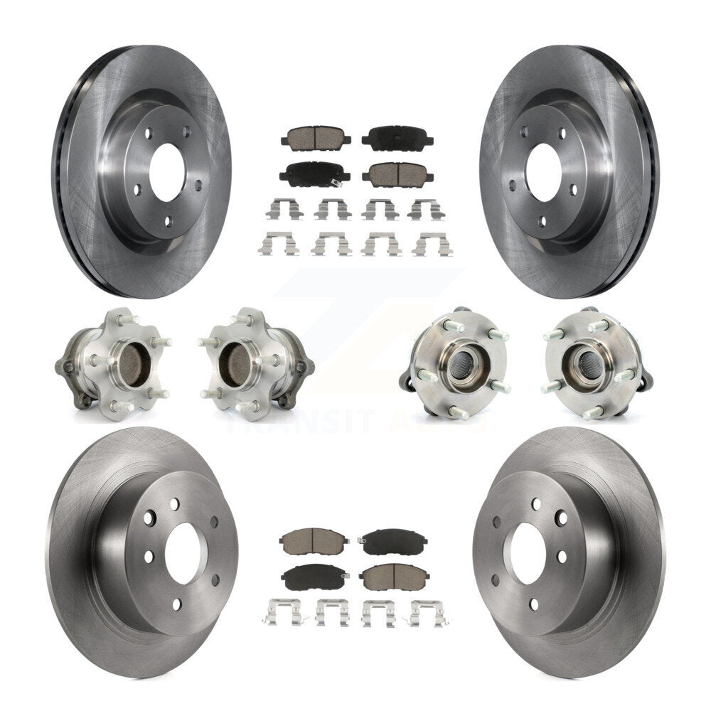 [Avant + Arrière] Kit d'ensemble roulement de roue et moyeu pour Nissan Altima KBB-119079