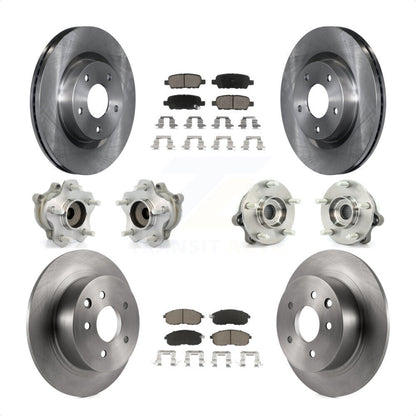 [Avant + Arrière] Kit d'ensemble roulement de roue et moyeu pour 2007 Nissan Altima 2.5L avec Non-ABS KBB-119082 par Transit Auto