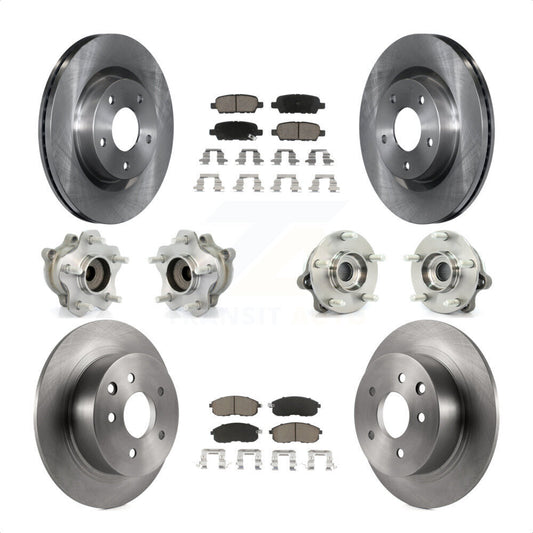 [Avant + Arrière] Kit d'ensemble roulement de roue et moyeu pour 2007 Nissan Altima 2.5L avec Non-ABS KBB-119082 par Transit Auto