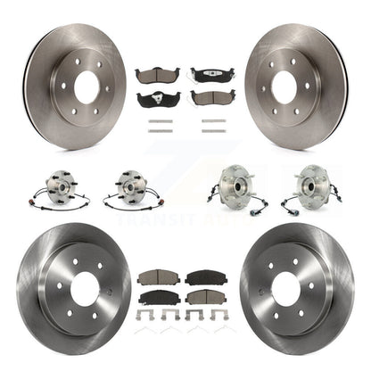 [Avant + Arrière] Kit d'ensemble roulement de roue et moyeu pour 2007 INFINITI QX56 avec 320mm Diameter Rotor To 03 07 KBB-119092