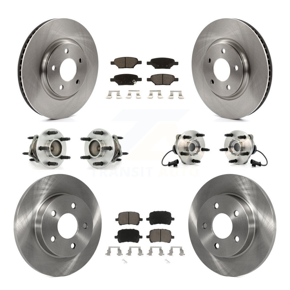 [Avant + Arrière] Kit d'ensemble roulement de roue et moyeu pour Chevrolet Malibu Pontiac G6 Saturn Aura KBB-119097