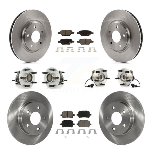 [Avant + Arrière] Kit d'ensemble roulement de roue et moyeu pour Chevrolet Malibu Pontiac G6 Saturn Aura KBB-119097
