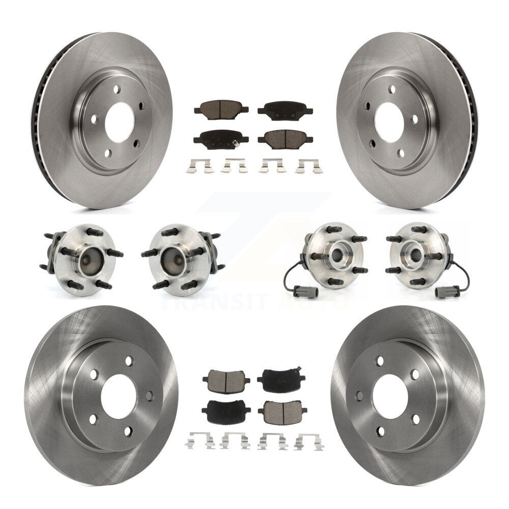 [Avant + Arrière] Kit d'ensemble roulement de roue et moyeu pour Chevrolet Cobalt Saturn Ion avec 5 Lug Wheels KBB-119098