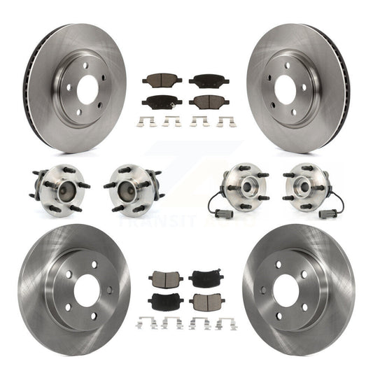 [Avant + Arrière] Kit d'ensemble roulement de roue et moyeu pour Chevrolet Cobalt Saturn Ion avec 5 Lug Wheels KBB-119098