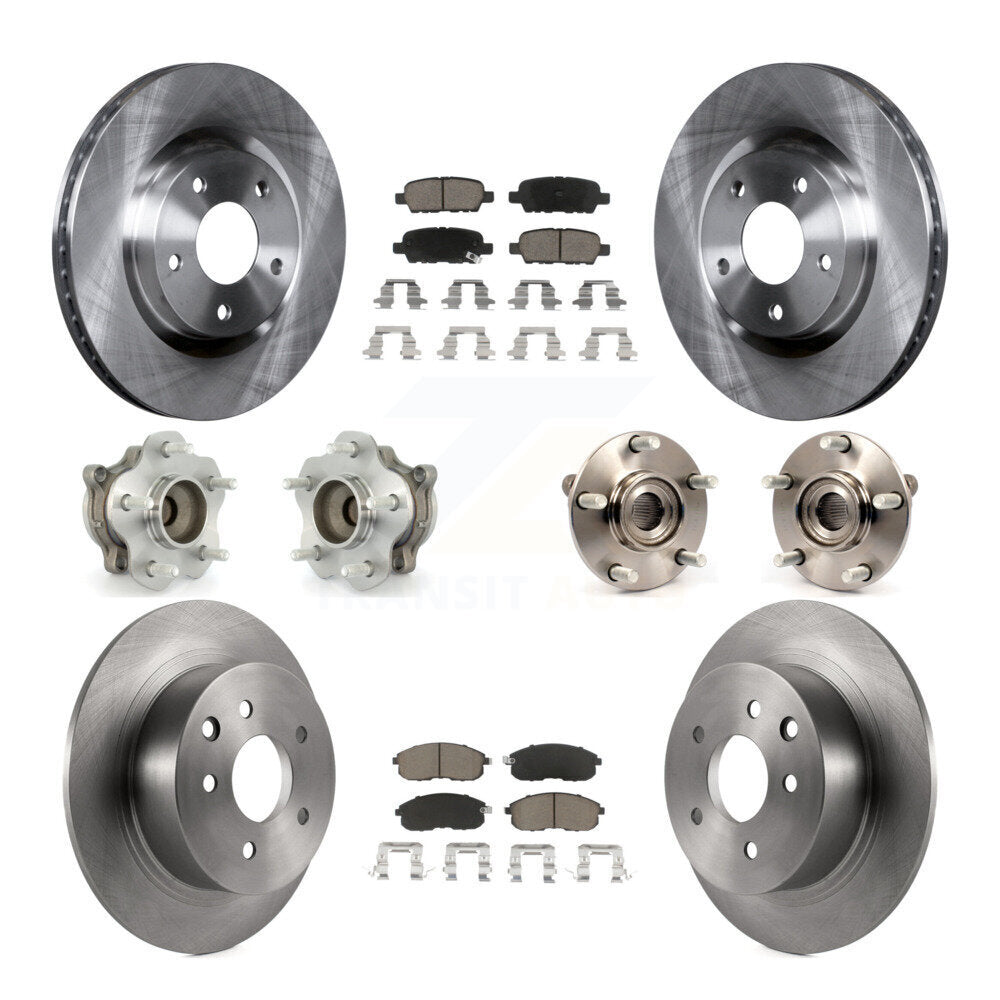 [Avant + Arrière] Kit d'ensemble roulement de roue et moyeu pour 2007-2012 Nissan Sentra SE-R avec 2.5L KBB-119110