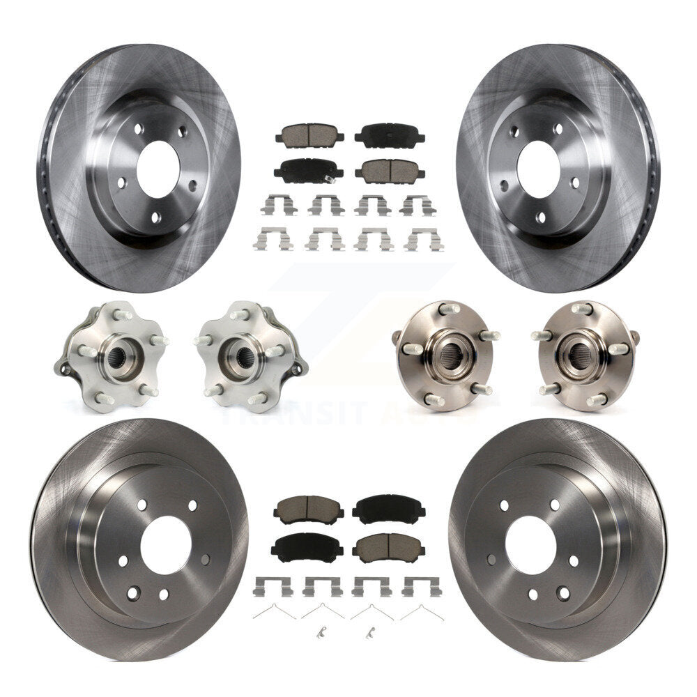 [Avant + Arrière] Kit d'ensemble roulement de roue et moyeu pour 2008-2013 Nissan Rogue AWD KBB-119113