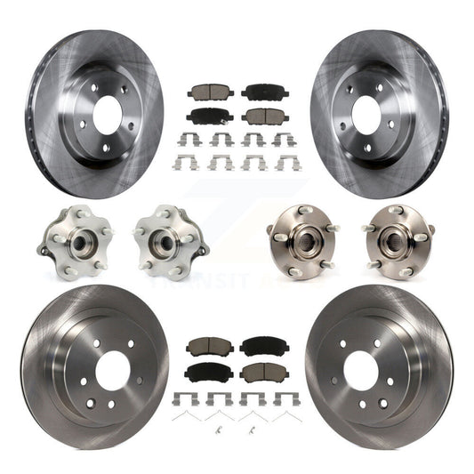 [Avant + Arrière] Kit d'ensemble roulement de roue et moyeu pour 2008-2013 Nissan Rogue AWD KBB-119113