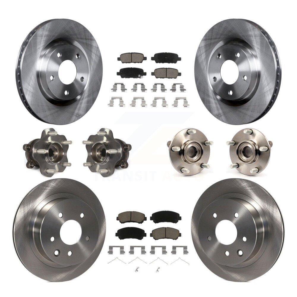 [Avant + Arrière] Kit d'ensemble roulement de roue et moyeu pour 2014-2015 Nissan Rogue Select AWD KBB-119114