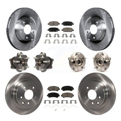 [Avant + Arrière] Kit d'ensemble roulement de roue et moyeu pour 2014-2015 Nissan Rogue Select AWD KBB-119114