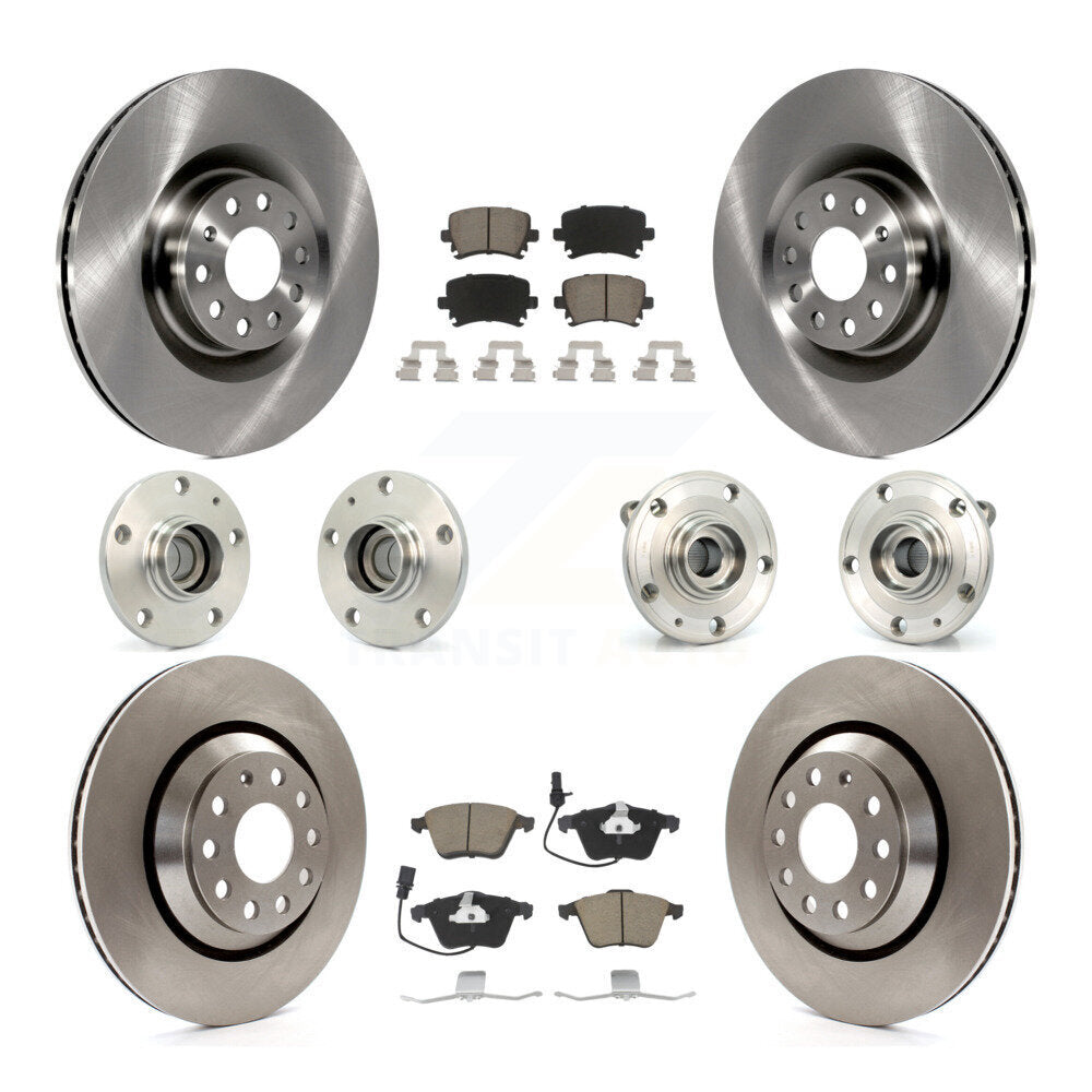 [Avant + Arrière] Kit d'ensemble roulement de roue et moyeu pour Volkswagen Passat CC Golf R KBB-119116