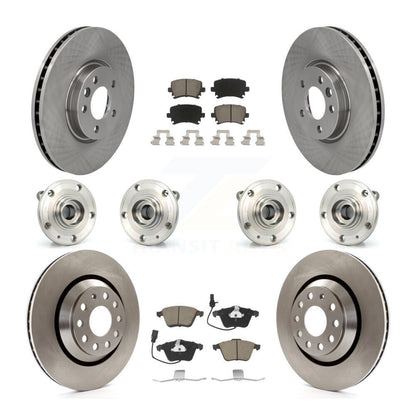 [Avant + Arrière] Kit d'ensemble roulement de roue et moyeu pour Volkswagen CC avec 340mm Diameter Rotor KBB-119117