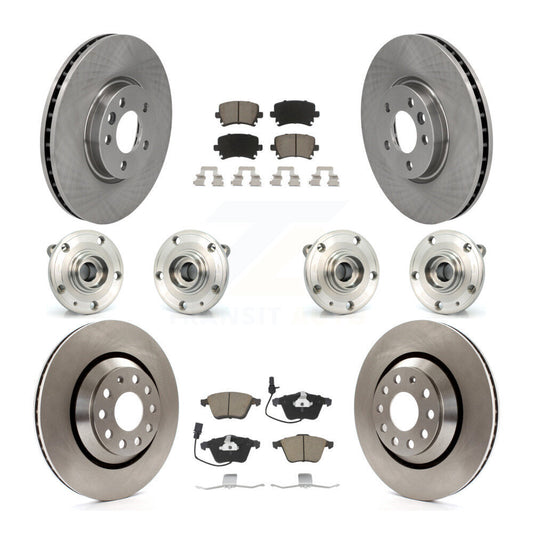 [Avant + Arrière] Kit d'ensemble roulement de roue et moyeu pour Volkswagen CC avec 340mm Diameter Rotor KBB-119117