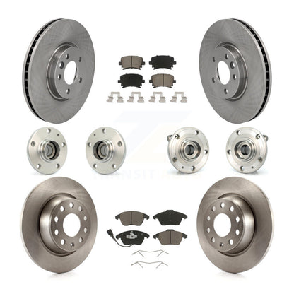 [Avant + Arrière] Kit d'ensemble roulement de roue et moyeu pour Volkswagen CC avec 340mm Diameter Rotor KBB-119118