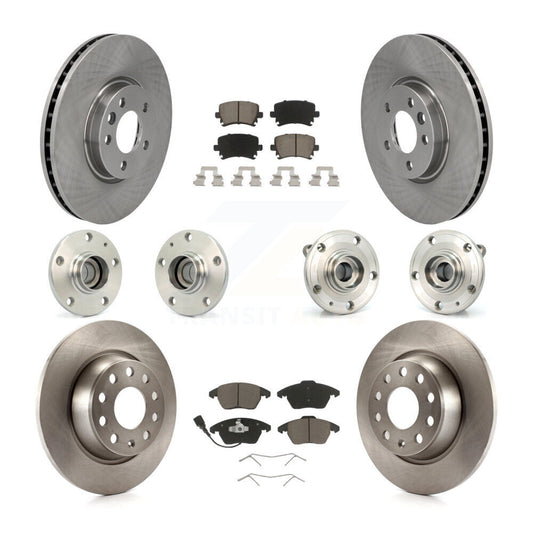 [Avant + Arrière] Kit d'ensemble roulement de roue et moyeu pour Volkswagen CC avec 340mm Diameter Rotor KBB-119118