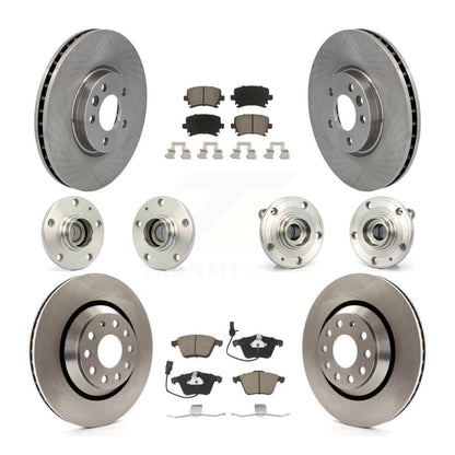 [Avant + Arrière] Kit d'ensemble roulement de roue et moyeu pour Volkswagen CC avec 340mm Diameter Rotor KBB-119119