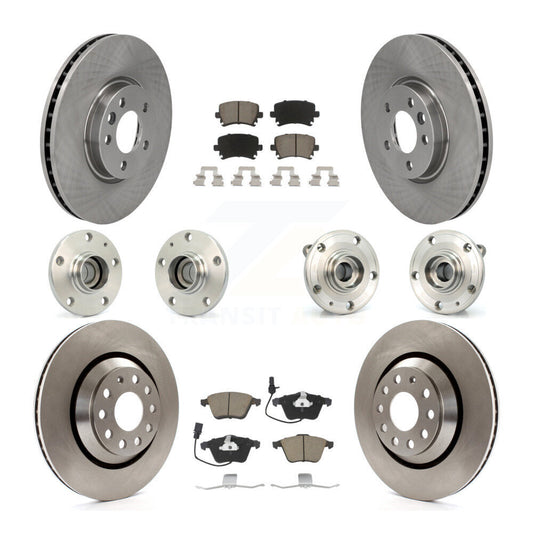[Avant + Arrière] Kit d'ensemble roulement de roue et moyeu pour Volkswagen CC avec 340mm Diameter Rotor KBB-119119