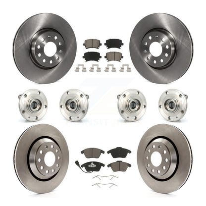 [Avant + Arrière] Kit d'ensemble roulement de roue et moyeu pour 2009-2010 Volkswagen Passat CC AWD avec 312mm Diameter Rotor KBB-119121