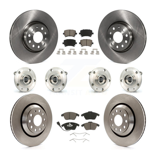[Avant + Arrière] Kit d'ensemble roulement de roue et moyeu pour 2009-2010 Volkswagen Passat CC AWD avec 312mm Diameter Rotor KBB-119121