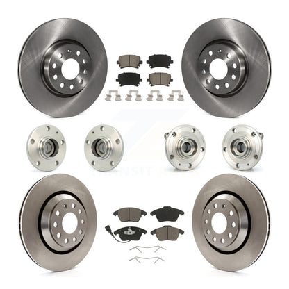 [Avant + Arrière] Kit d'ensemble roulement de roue et moyeu pour 2009-2010 Volkswagen Passat CC FWD avec 312mm Diameter Rotor KBB-119122