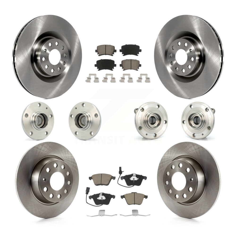 [Avant + Arrière] Kit d'ensemble roulement de roue et moyeu pour 2006-2007 Volkswagen Passat FWD avec Naturally Aspirated KBB-119123
