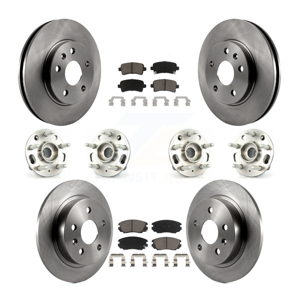 [Avant + Arrière] Kit d'ensemble roulement de roue et moyeu pour 2013-2015 Chevrolet Malibu Naturally Aspirated KBB-119126