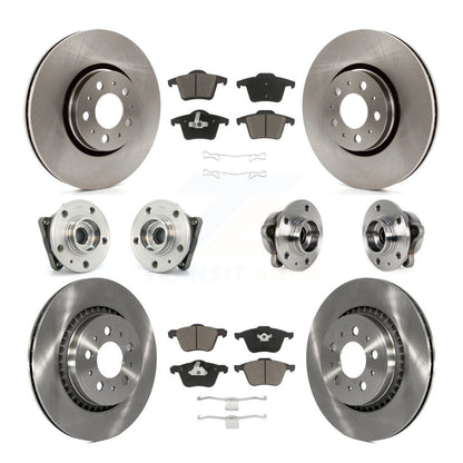 [Avant + Arrière] Kit d'ensemble roulement de roue et moyeu pour 2008-2014 Volvo XC90 AWD avec 316mm Diameter Rotor KBB-119131