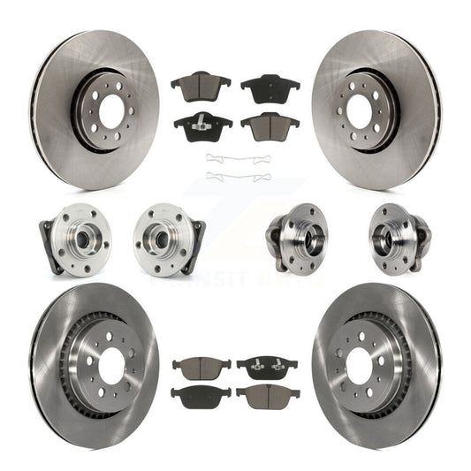 [Avant + Arrière] Kit d'ensemble roulement de roue et moyeu pour 2008-2014 Volvo XC90 AWD avec 328mm Diameter Rotor KBB-119132