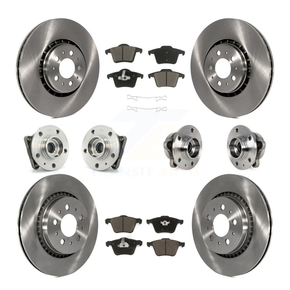 [Avant + Arrière] Kit d'ensemble roulement de roue et moyeu pour 2008-2014 Volvo XC90 AWD avec 336mm Diameter Rotor KBB-119133