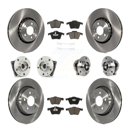 [Avant + Arrière] Kit d'ensemble roulement de roue et moyeu pour 2008-2014 Volvo XC90 AWD avec 336mm Diameter Rotor KBB-119133