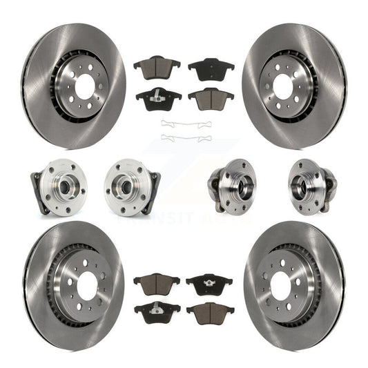 [Avant + Arrière] Kit d'ensemble roulement de roue et moyeu pour 2008-2014 Volvo XC90 AWD avec 336mm Diameter Rotor KBB-119133