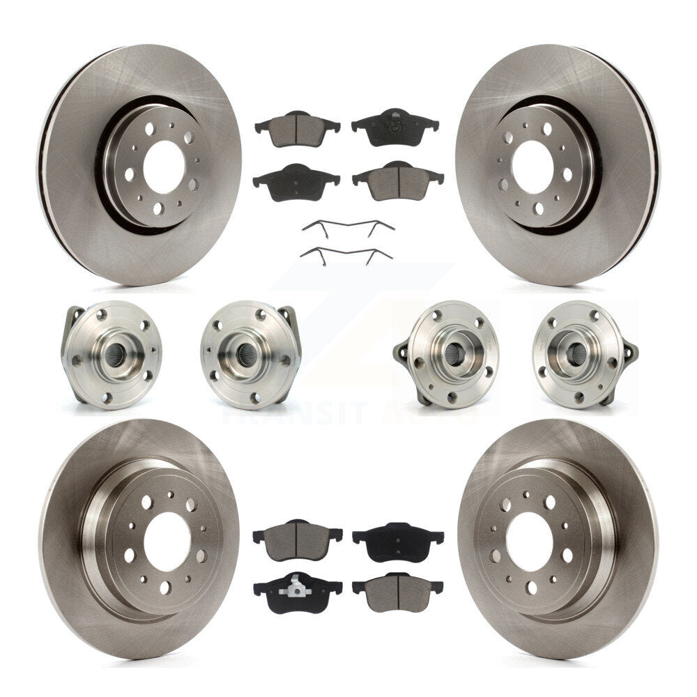[Avant + Arrière] Kit d'ensemble roulement de roue et moyeu pour 2008 Volvo S60 AWD avec 316mm Diameter Rotor KBB-119135