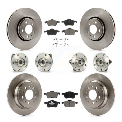 [Avant + Arrière] Kit d'ensemble roulement de roue et moyeu pour 2008 Volvo S60 AWD avec 316mm Diameter Rotor KBB-119135