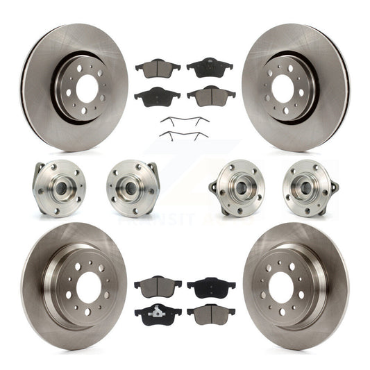 [Avant + Arrière] Kit d'ensemble roulement de roue et moyeu pour 2008 Volvo S60 AWD avec 316mm Diameter Rotor KBB-119135