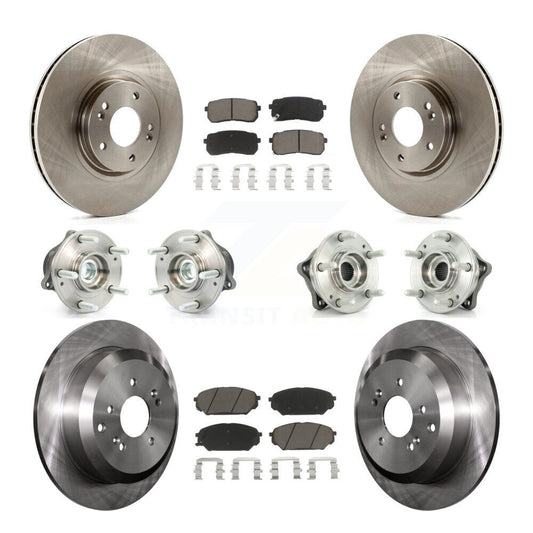 [Avant + Arrière] Kit d'ensemble roulement de roue et moyeu pour 2007-2012 Hyundai Veracruz FWD avec ABS Brakes KBB-119141