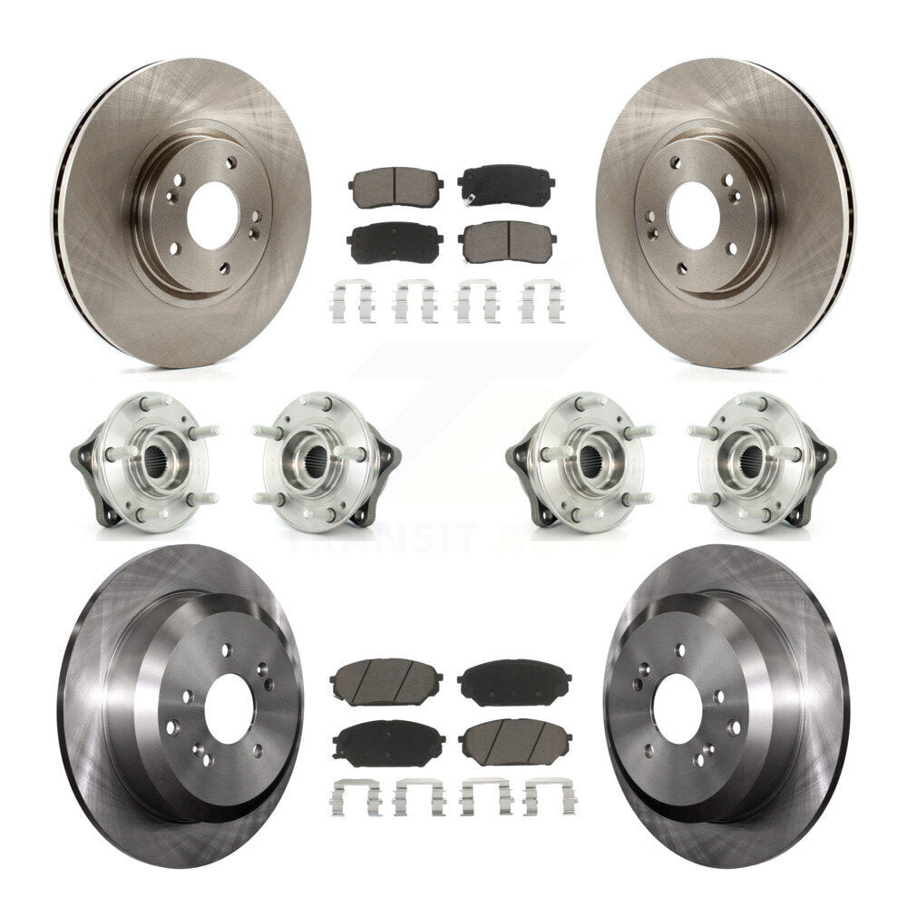 [Avant + Arrière] Kit d'ensemble roulement de roue et moyeu pour 2007-2012 Hyundai Veracruz AWD avec ABS Brakes KBB-119142