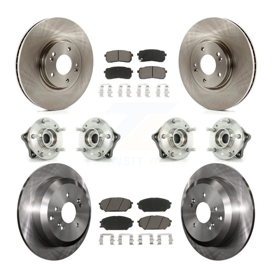 [Avant + Arrière] Kit d'ensemble roulement de roue et moyeu pour 2007-2012 Hyundai Veracruz AWD avec ABS Brakes KBB-119142
